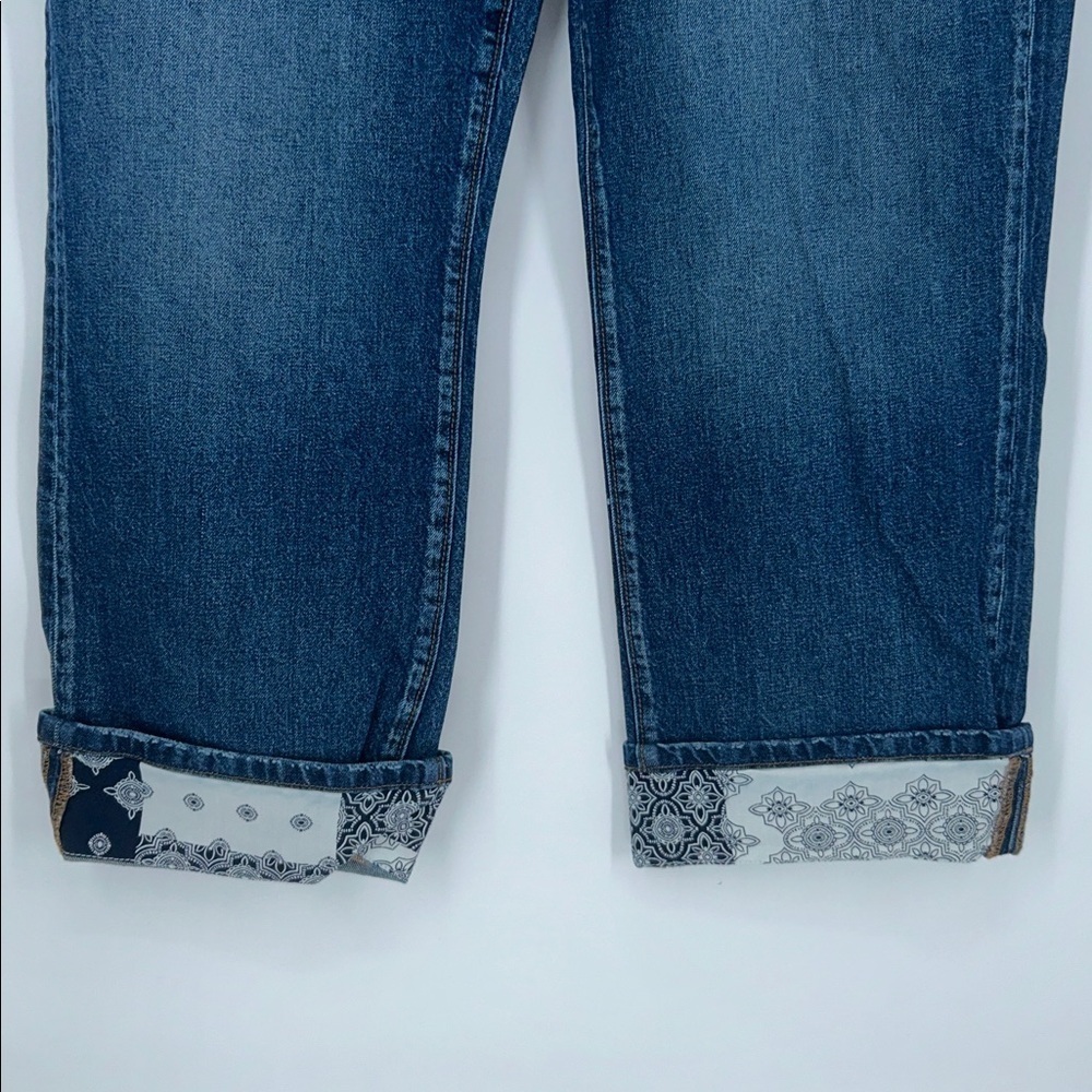 LOFT The Straight Crop High Rise Jeans Size 32 Tall - Picture 3 of 10
